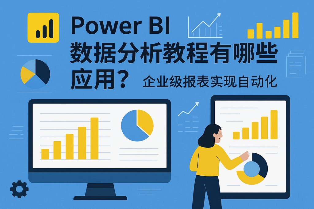 Power BI数据分析教程有哪些应用？企业级报表实现自动化